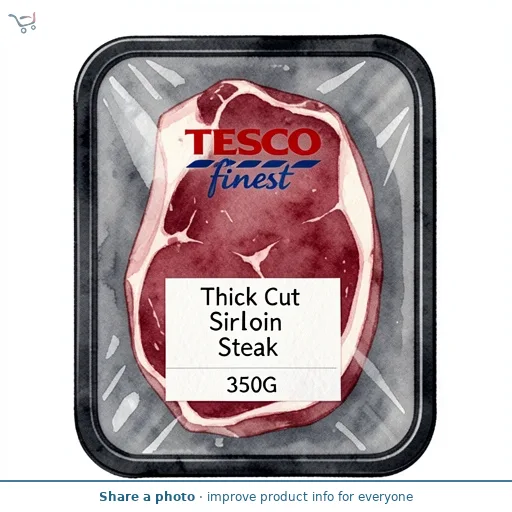 Tesco Finest Thick Cut Sirloin Steak 350G