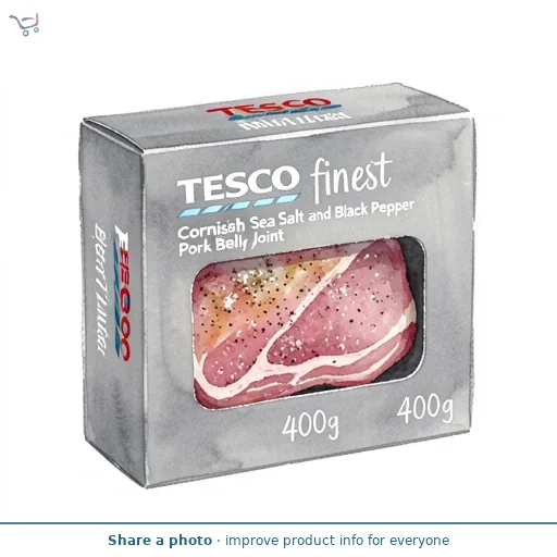 Tesco Finest Cornish Sea Salt and Black Pepper Pork Belly Joint 400g
