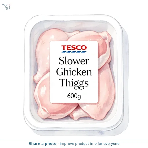 Tesco Slower Grown Chicken Thighs 600g