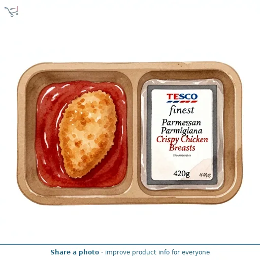 Tesco Finest Parmesan Parmigiana Crispy Chicken Breasts 420g