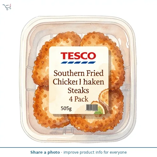 Tesco Southern Fried Chicken Steaks 4 Pack 505g