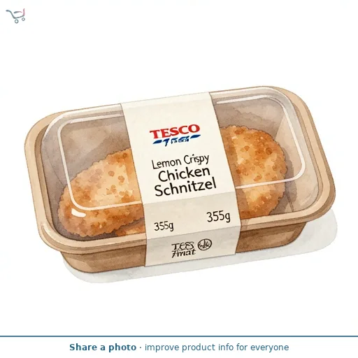Tesco Finest Lemon Crispy Chicken Schnitzel 355g