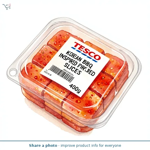 Tesco Korean BBQ Inspired Pork Belly Slices 400g
