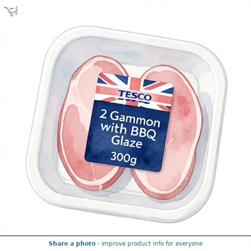 Tesco 2 Gammon Steaks with BBQ Glaze 300g