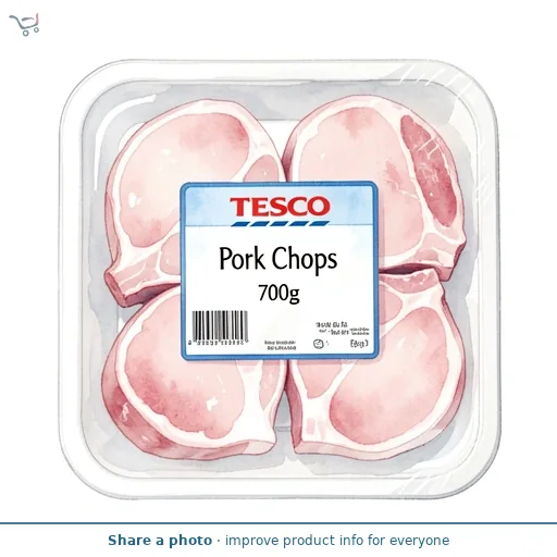 Tesco Pork Chops 700g 