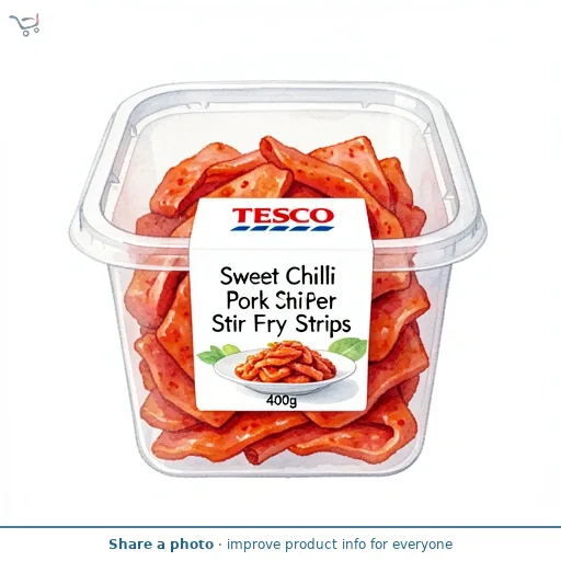 Tesco Sweet Chilli Pork Stir Fry Strips 400g