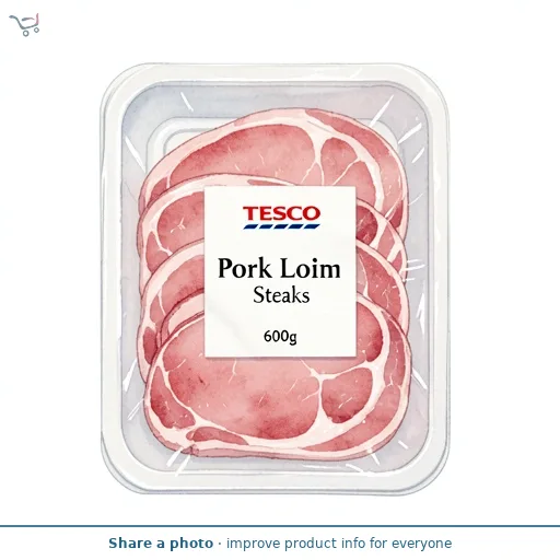Tesco Pork Loin Steaks600g