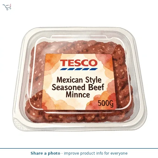 Tesco Mexican Style Seasoned Beef Mince 500G
