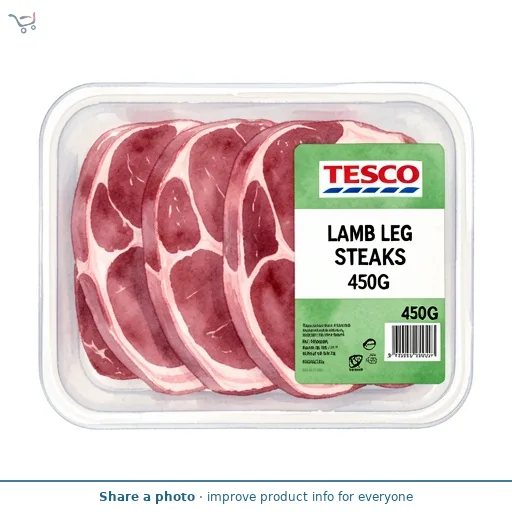 Tesco Lamb Leg Steaks 450G