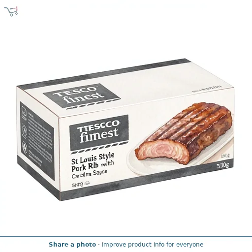 Tesco Finest St Louis Style Pork Rib with Carolina Style BBQ Sauce 510g