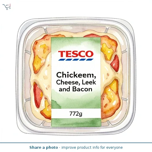 Tesco Chicken, Cheese, Leek and Bacon 772g