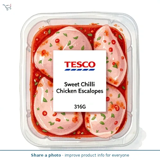 Tesco Sweet Chilli Chicken Escalopes 316G