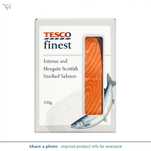 Tesco Finest Intense and Mesquite Scottish Smoked Salmon 100g