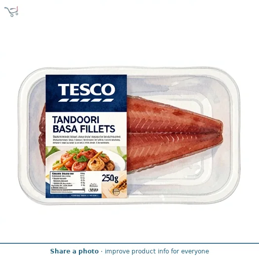 Tesco Tandoori Basa Fillets 250g