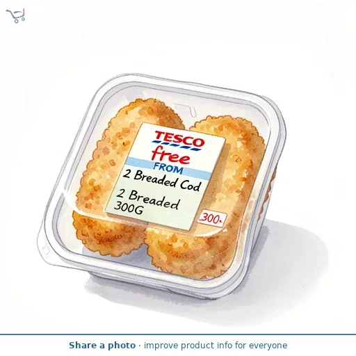 Tesco Free From 2 Breaded Cod 300G
