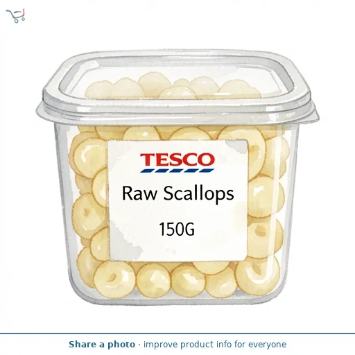 Tesco Raw Scallops 150G