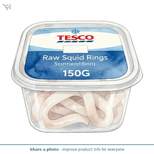 Tesco Raw Squid Rings 150G