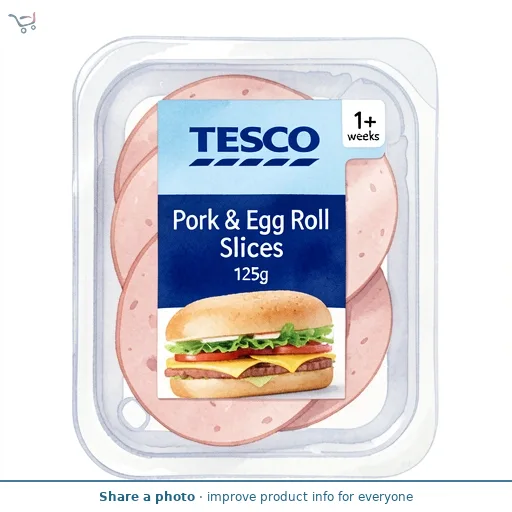 Tesco Pork & Egg Roll Slices 125g