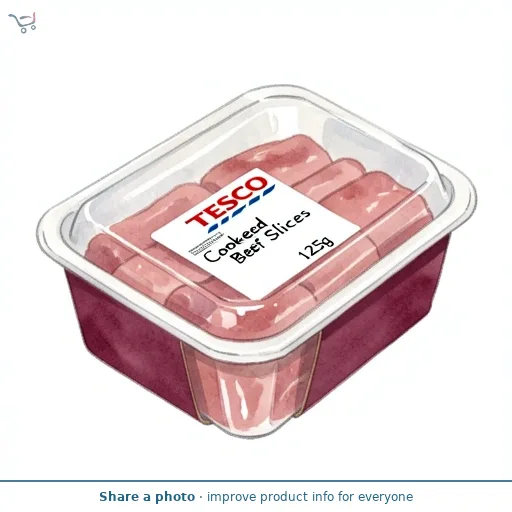 Tesco Cooked Beef Slices 125g