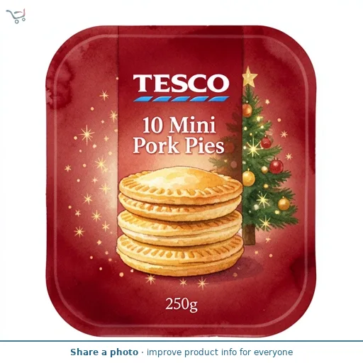 Tesco 10 Mini Pork Pies 250g