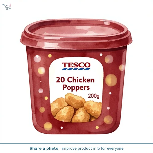Tesco 20 Chicken Poppers 200g