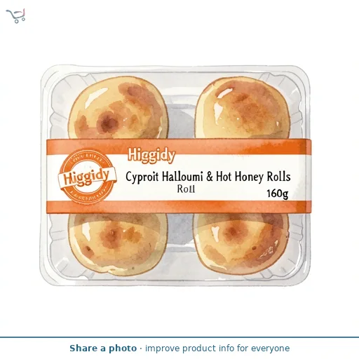Higgidy Cypriot Halloumi & Hot Honey Rolls x6 160g