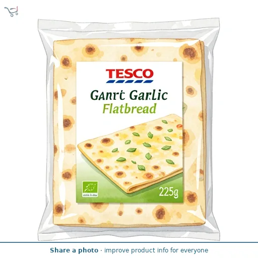 Tesco Garlic Flatbread 225g