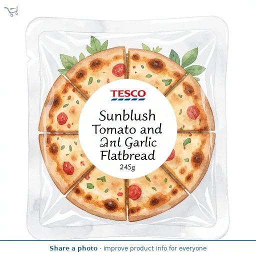 Tesco Sunblush Tomato and Garlic Flatbread 245g