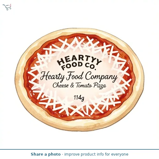 Hearty Food Company Cheese & Tomato Pizza 114g