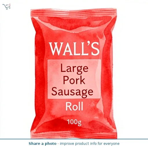 Wall's Large Pork Sausage Roll 100g