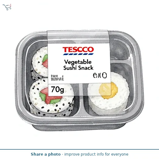 Tesco Vegetable Sushi Snack 70g