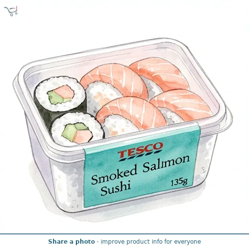 Tesco Smoked Salmon Sushi 135g
