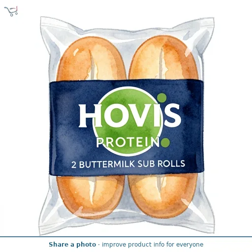 Hovis Protein Buttermilk Sub Rolls 2 Pack