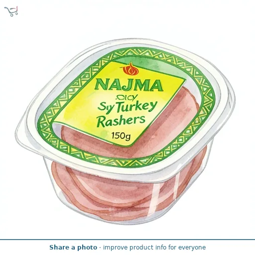 Najma Spicy Turkey Rashers 150g