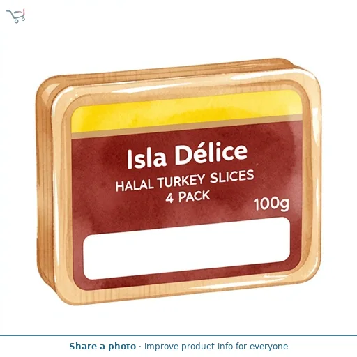 Isla Delice Halal Turkey Slices 4 Pack 100g