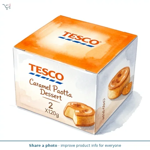 Tesco Caramel Panna Cotta Dessert 2 X120g