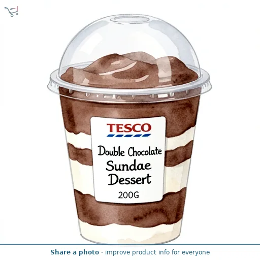 Tesco Double Chocolate Sundae Dessert 200G
