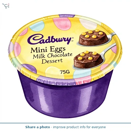 Cadbury Mini Eggs Milk Chocolate Dessert 75G