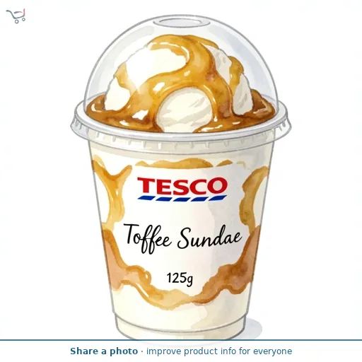 Tesco Toffee Sundae 125g