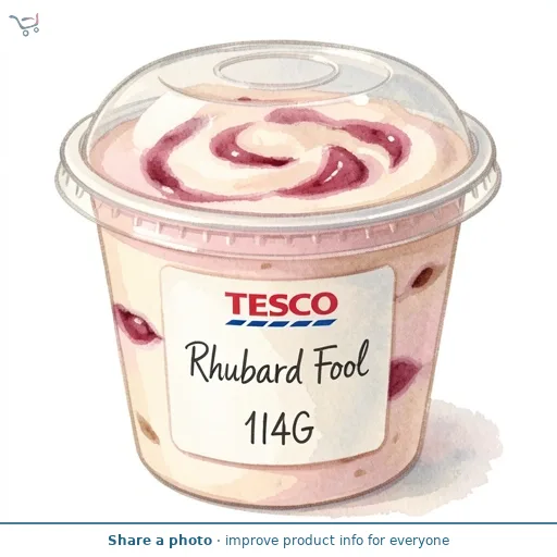 Tesco Rhubarb Fool 114G