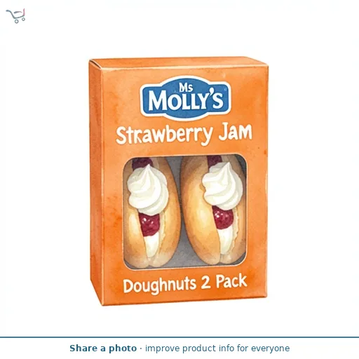Ms Molly's Strawberry Jam Doughnuts 2 Pack