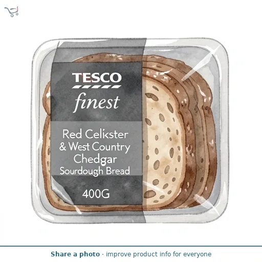 Tesco Finest Red Leicester & West Country Cheddar Sourdough Bread 400G