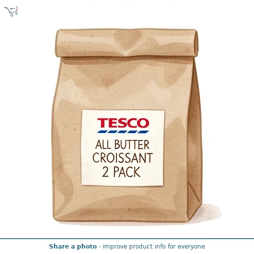 Tesco All Butter Croissant 2 Pack