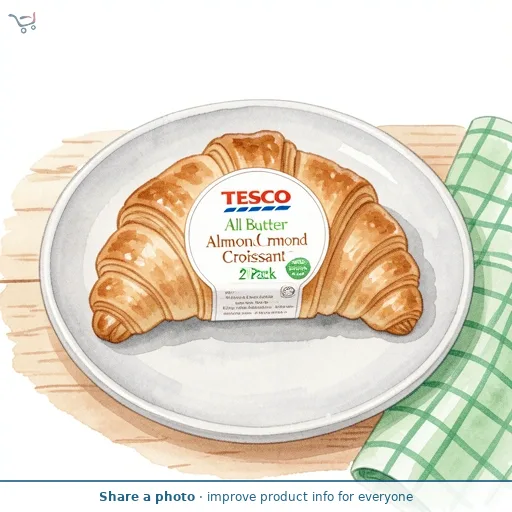 Tesco All Butter Almond Croissant 2 Pack