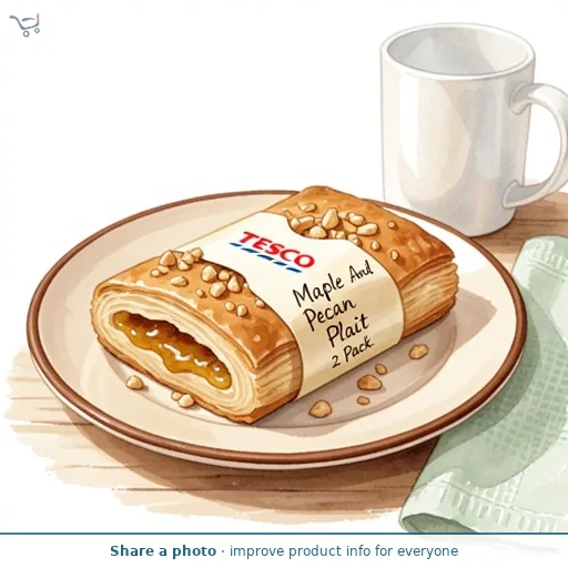 Tesco Maple And Pecan Plait 2 Pack