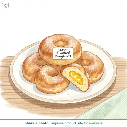 Tesco 5 Custard Doughnuts