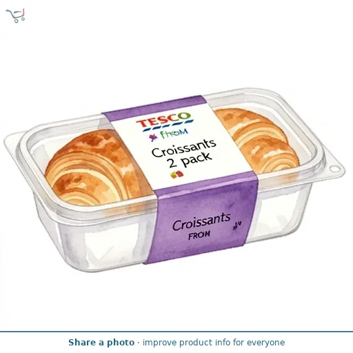 Tesco Free From Croissants 2 pack