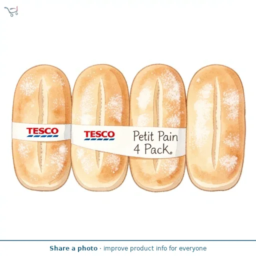 Tesco Petit Pain 4 Pack