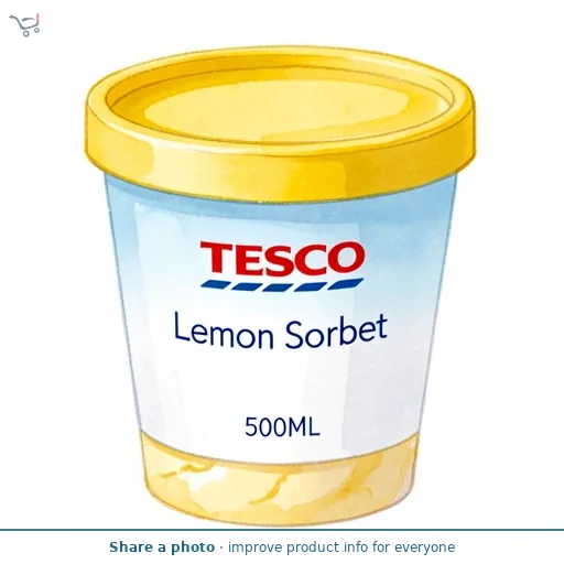 Tesco Lemon Sorbet 500Ml