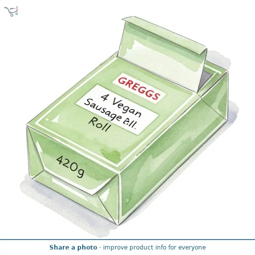 Greggs 4 Vegan Sausage Roll 420g